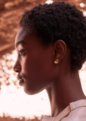 Polene Éole Stud Earrings Oro | Italia_P40271